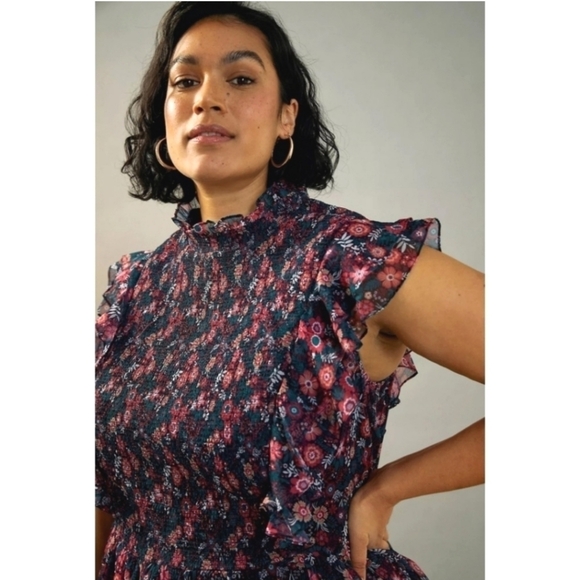 NWT Anthropologie Ranna Gill Katya Ruffled Mini Dress - Picture 6 of 12